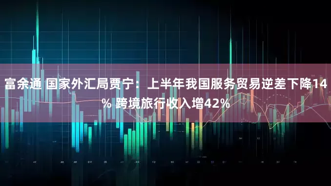 富余通 国家外汇局贾宁：上半年我国服务贸易逆差下降14% 跨境旅行收入增42%